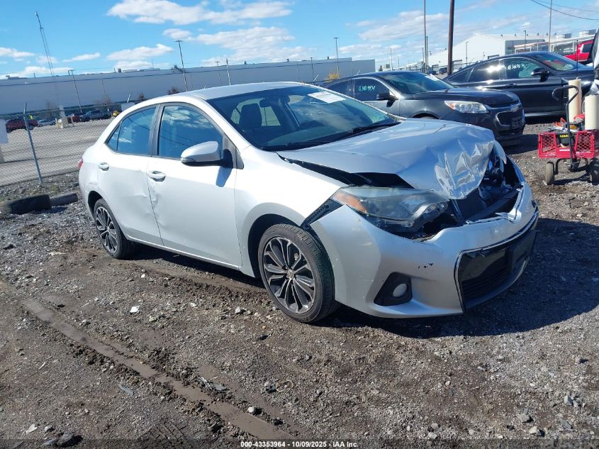 2014 Toyota Corolla S Plus VIN: 2T1BURHE8EC115394 Lot: 43353964
