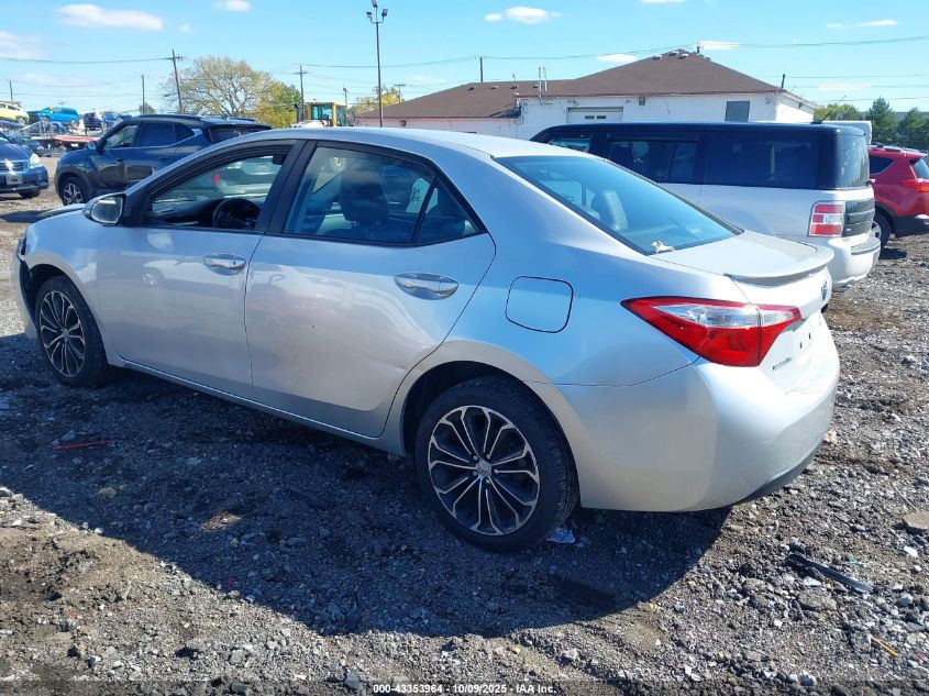 2014 Toyota Corolla S Plus VIN: 2T1BURHE8EC115394 Lot: 43353964