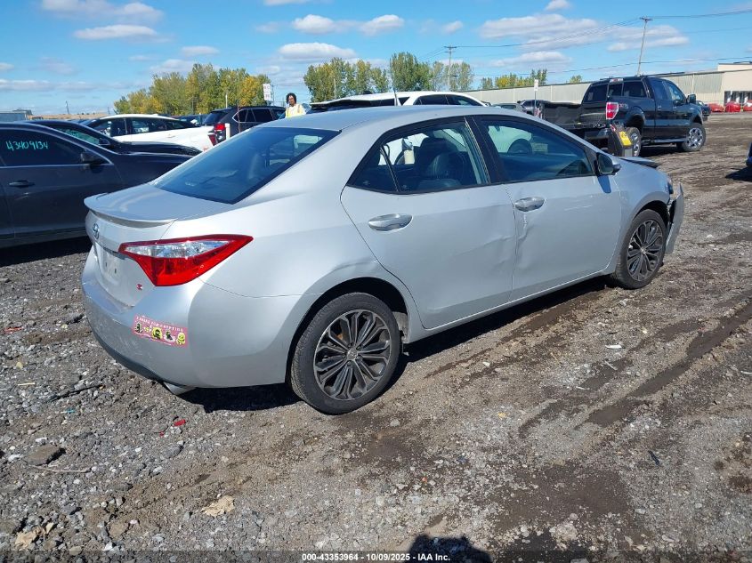 2014 Toyota Corolla S Plus VIN: 2T1BURHE8EC115394 Lot: 43353964