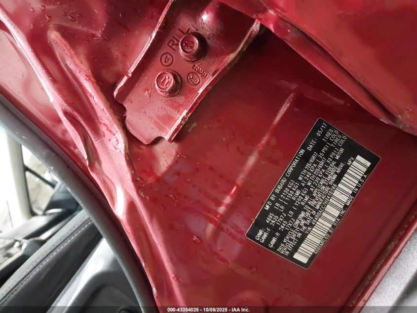 2017 Subaru Outback 2.5I Premium VIN: 4S4BSACC7H3415286 Lot: 43354026