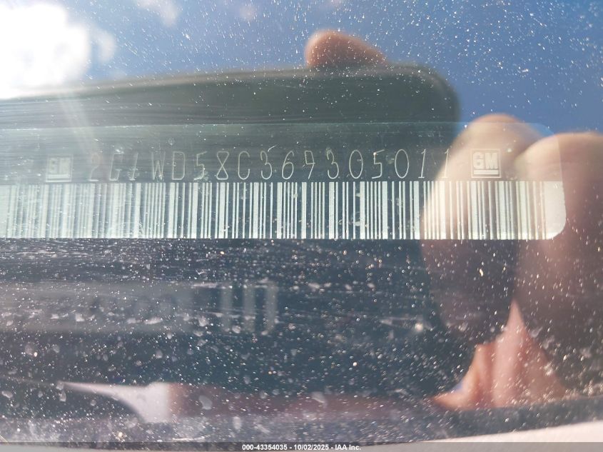 2006 Chevrolet Impala Ss VIN: 2G1WD58C369305011 Lot: 43354035