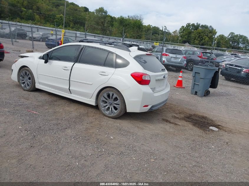 2016 SUBARU IMPREZA 2.0I SPORT LIMITED - JF1GPAY67GH286018