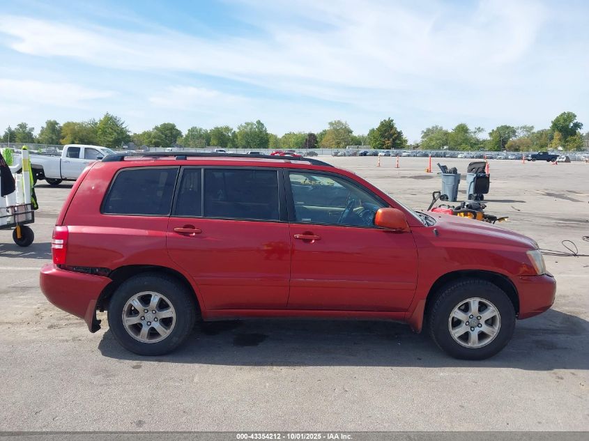 2002 Toyota Highlander V6 VIN: JTEGF21A720048416 Lot: 43354212