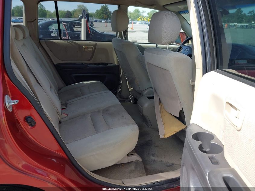 2002 Toyota Highlander V6 VIN: JTEGF21A720048416 Lot: 43354212