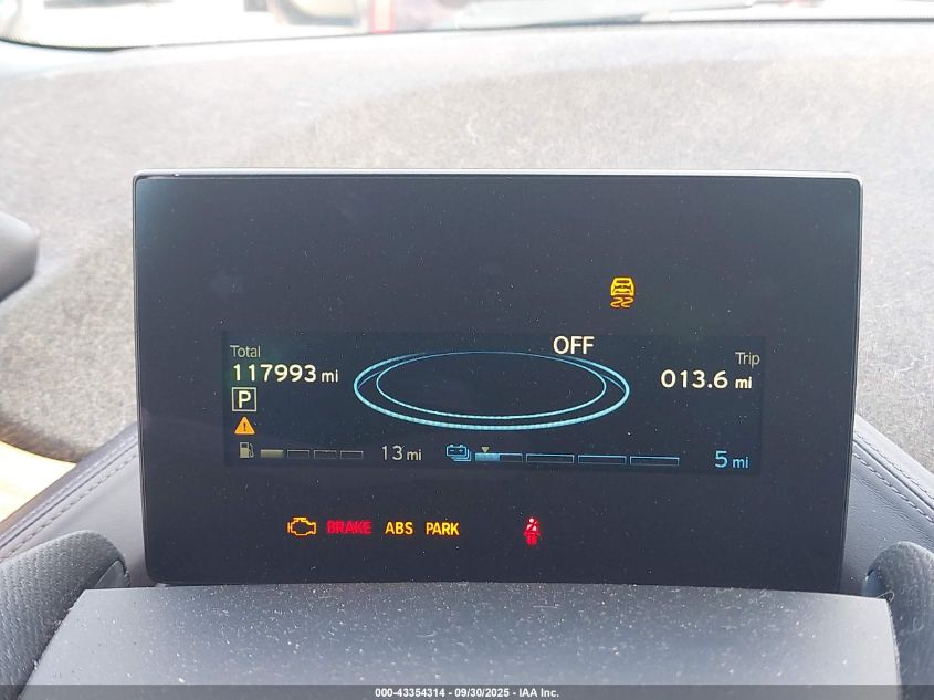 2014 BMW I3 Base W/Range Extender VIN: WBY1Z4C56EV277088 Lot: 43354314