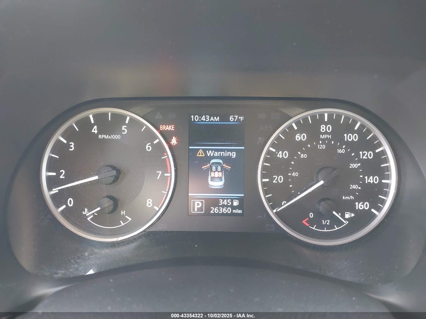 2025 Nissan Sentra S VIN: 3N1AB8BV2SY203862 Lot: 43354322