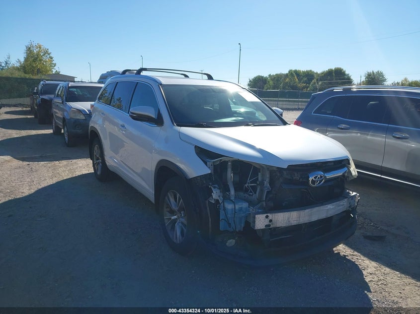 2015 TOYOTA HIGHLANDER XLE V6 - 5TDJKRFH9FS128582