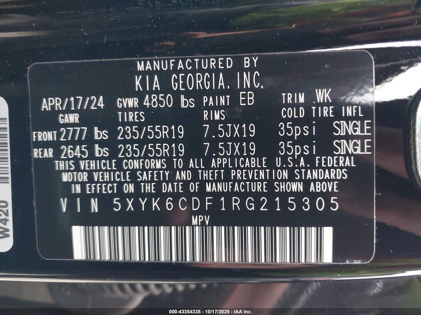 2024 KIA SPORTAGE X-LINE 5XYK6CDF1RG215305