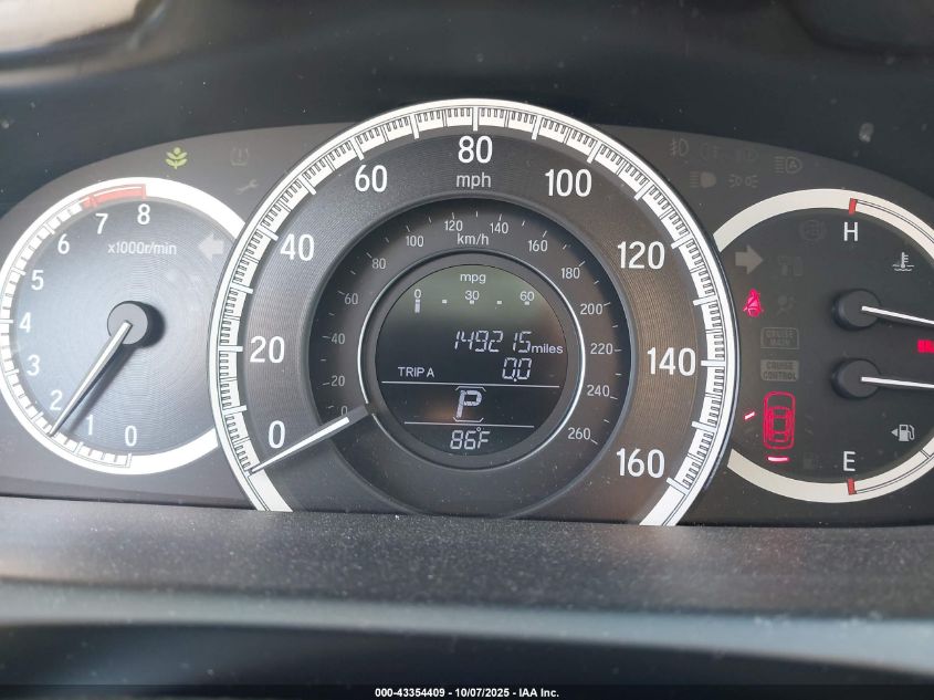 2017 Honda Accord Ex VIN: 1HGCR2F75HA267399 Lot: 43354409