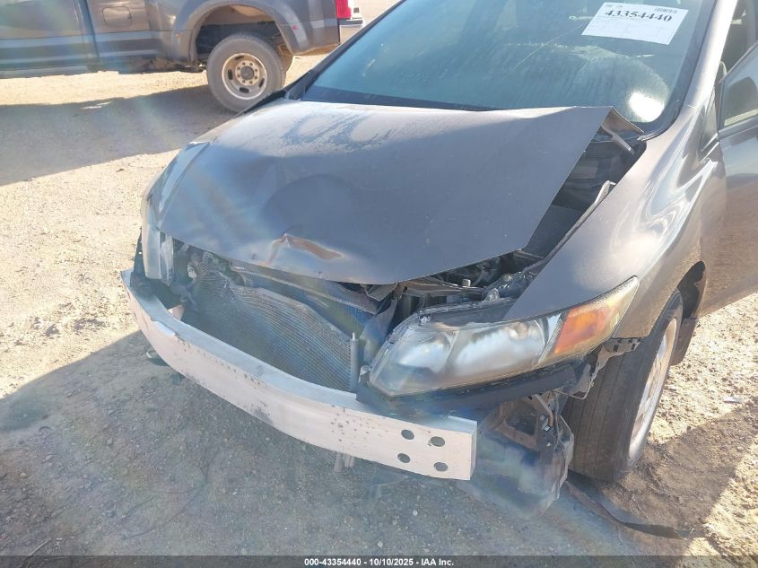 2012 Honda Civic Lx VIN: 19XFB2F58CE305308 Lot: 43354440