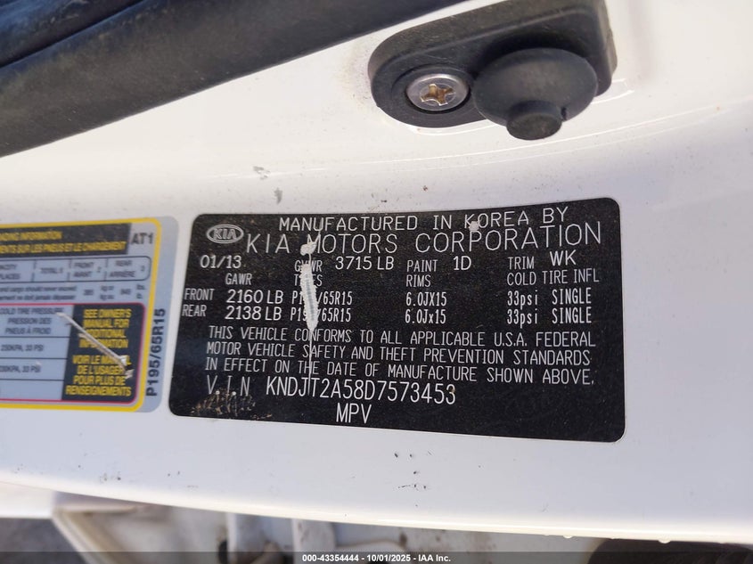 2013 KIA SOUL - KNDJT2A58D7573453