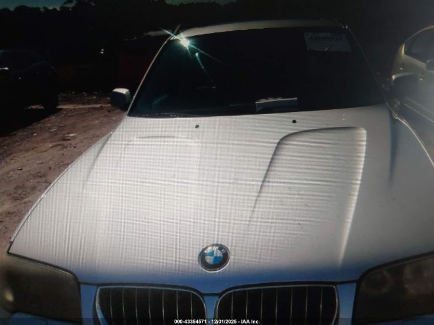 2006 BMW X3 3.0I VIN: WBXPA93436WD28040 Lot: 43354571