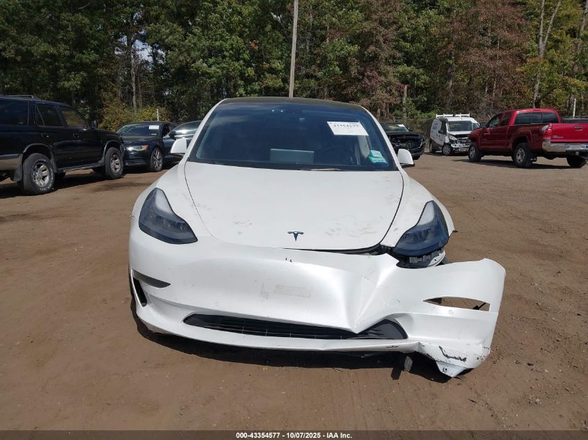 2021 Tesla Model 3 Standard Range Plus Rear-Wheel Drive VIN: 5YJ3E1EA8MF093976 Lot: 43354577