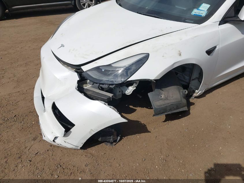 2021 Tesla Model 3 Standard Range Plus Rear-Wheel Drive VIN: 5YJ3E1EA8MF093976 Lot: 43354577