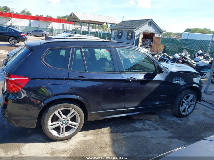 2012 BMW X3 xDrive35I VIN: 5UXWX7C54CL736706 Lot: 43354629
