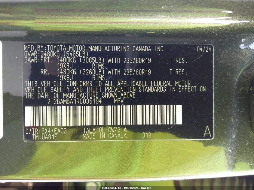 2T2BAMBA1RC035194 2024 LEXUS RX photo no. 9