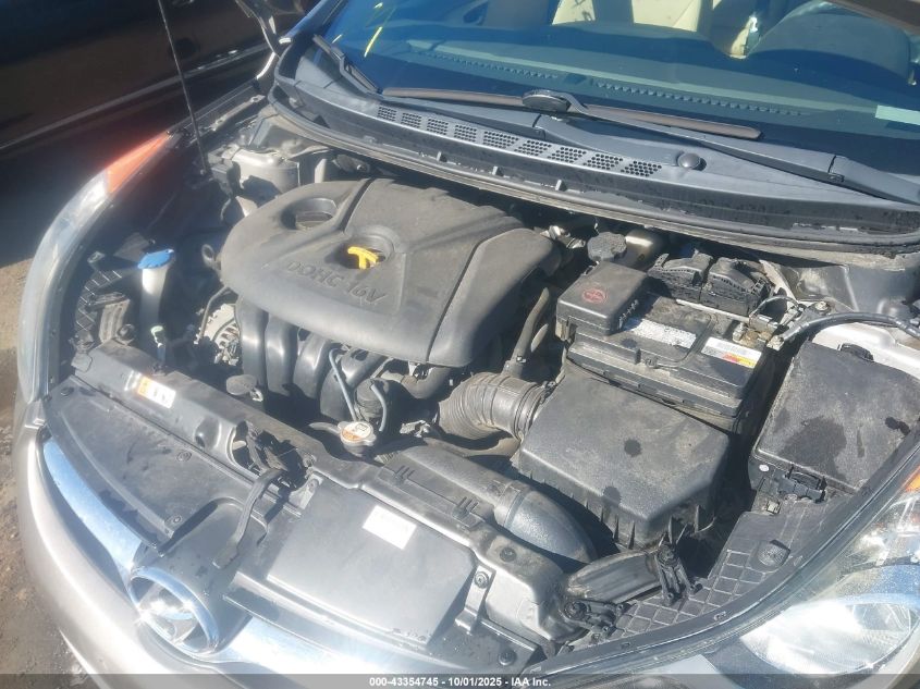 2013 Hyundai Elantra Gls VIN: 5NPDH4AEXDH224851 Lot: 43354745