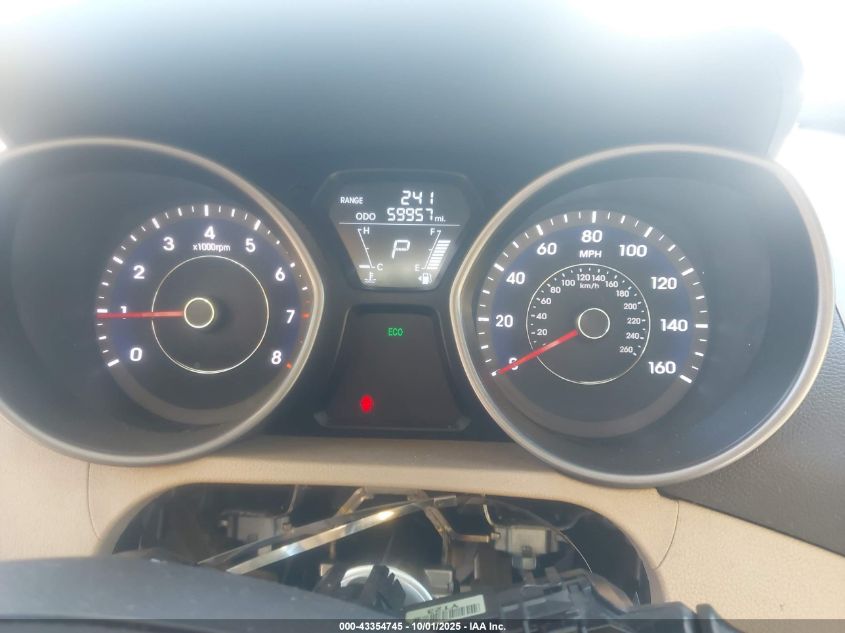 2013 Hyundai Elantra Gls VIN: 5NPDH4AEXDH224851 Lot: 43354745