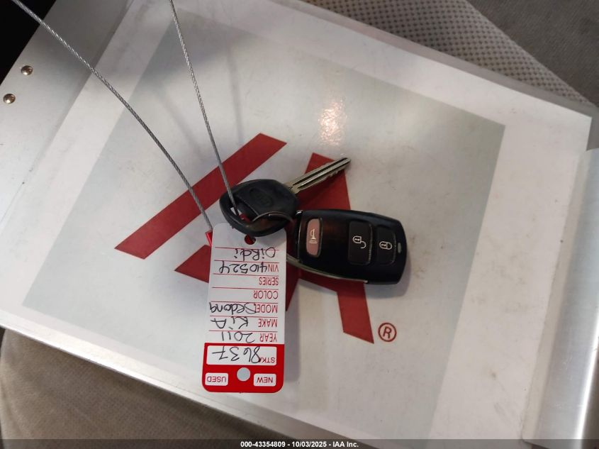 2011 Kia Sedona Ex VIN: KNDMH4C78B6410524 Lot: 43354809