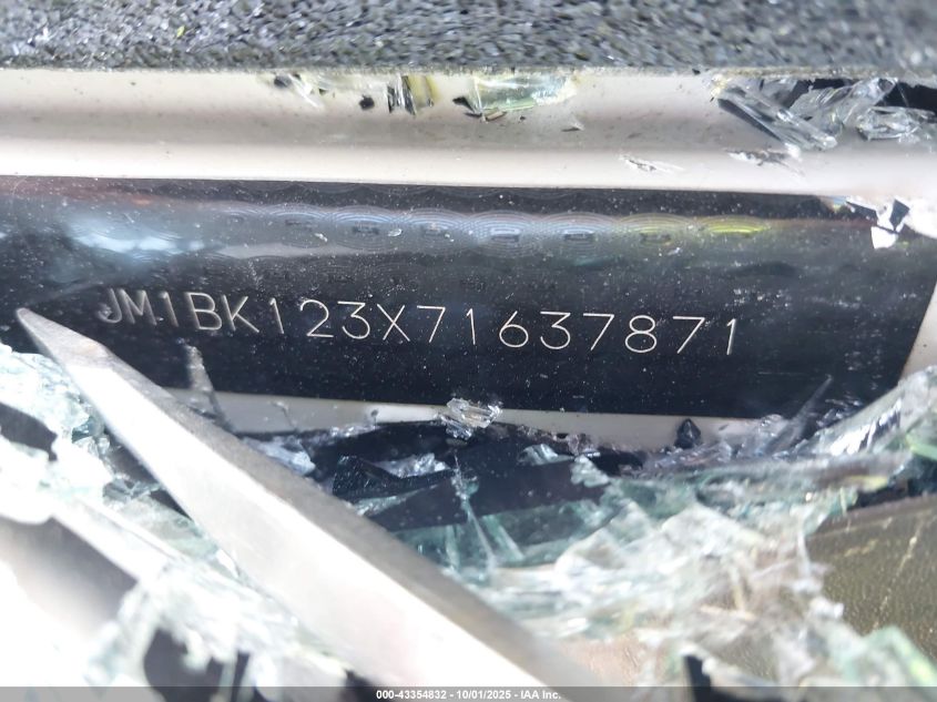 2007 Mazda Mazda3 S Sport VIN: JM1BK123X71637871 Lot: 43354832