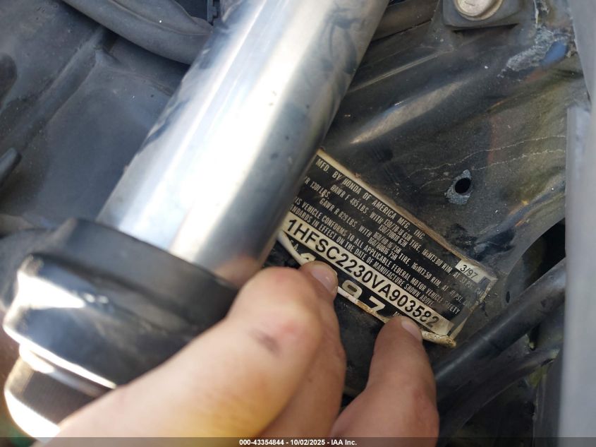 1997 Honda Gl1500 Se12 VIN: 1HFSC2230VA903582 Lot: 43354844