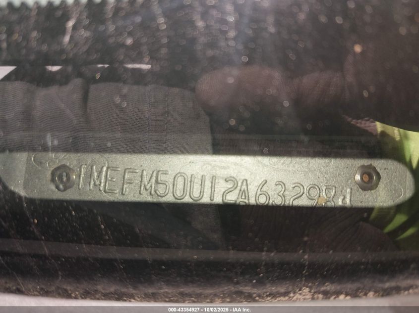 2002 Mercury Sable Gs VIN: 1MEFM50U12A632984 Lot: 43354927