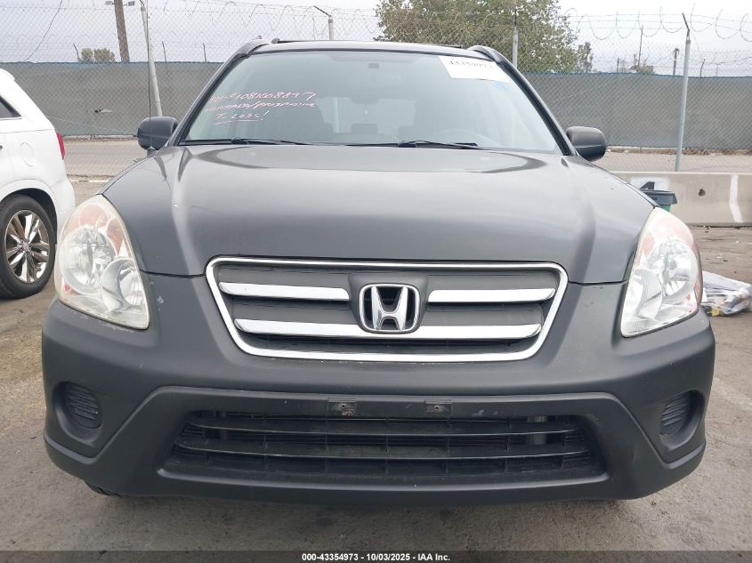 2006 Honda Cr-V Lx VIN: JHLRD685X6C013055 Lot: 43354973