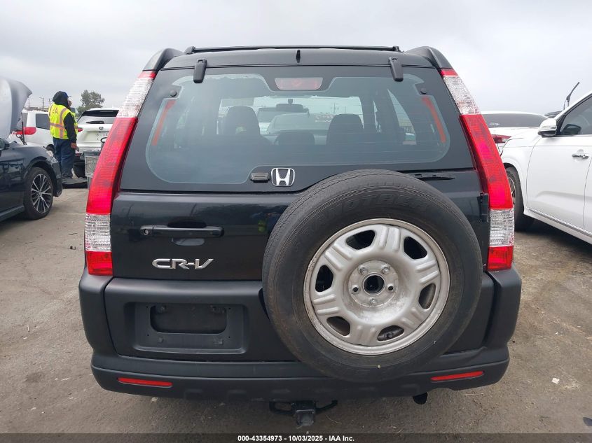 2006 Honda Cr-V Lx VIN: JHLRD685X6C013055 Lot: 43354973