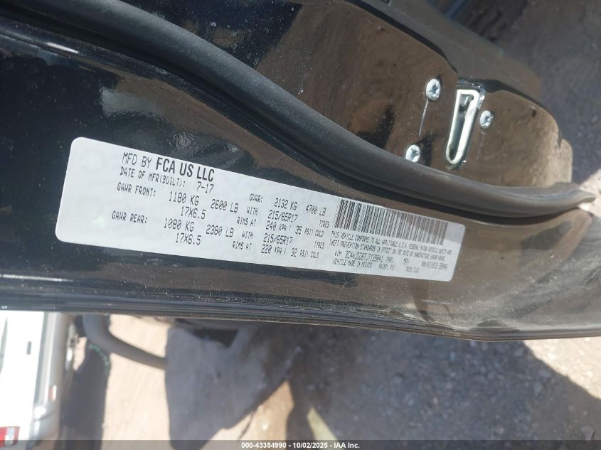 2018 Jeep Compass Trailhawk 4X4 VIN: 3C4NJDDB7JT129041 Lot: 43354990