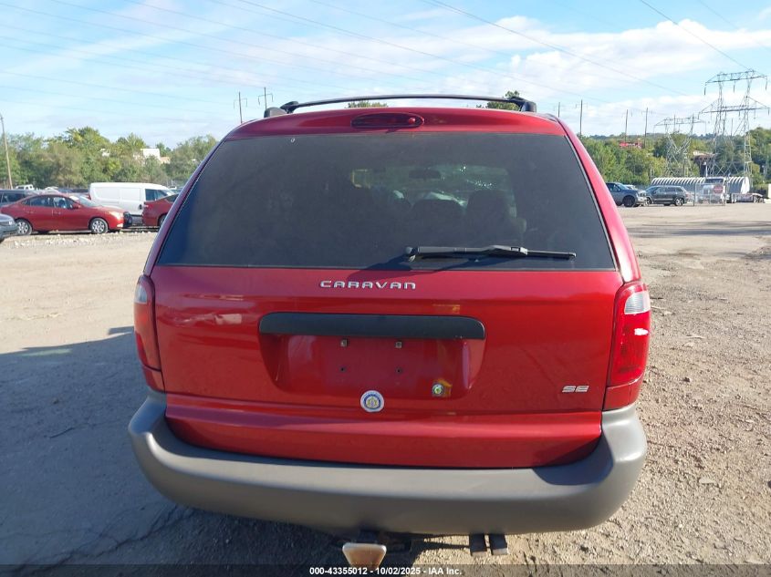 2001 Dodge Caravan Se VIN: 1B4GP25371B274842 Lot: 43355012