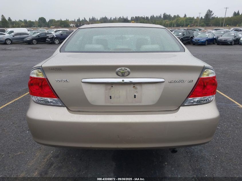 2005 Toyota Camry Le VIN: 4T1BE32K25U037458 Lot: 43355072