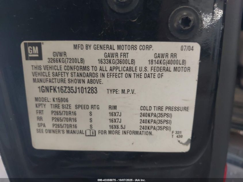 2000 Chevrolet Suburban 1500 Lt VIN: 3GNFK16T0YG121153 Lot: 43355075