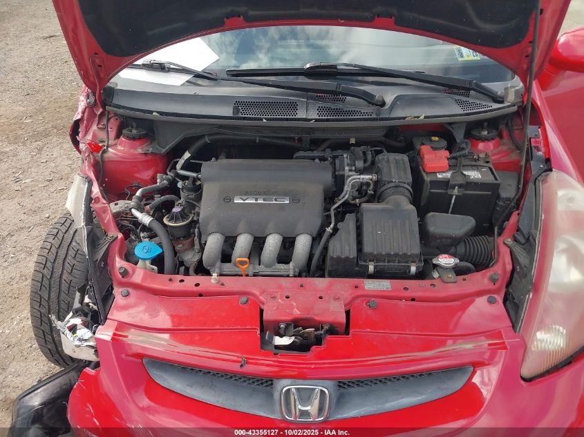 2007 Honda Fit Sport VIN: JHMGD38627S027565 Lot: 43355127