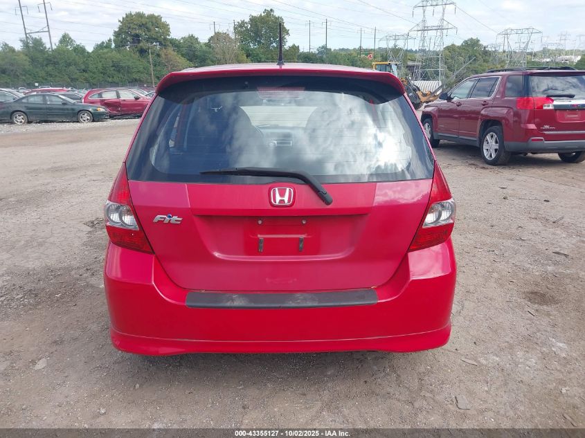2007 Honda Fit Sport VIN: JHMGD38627S027565 Lot: 43355127