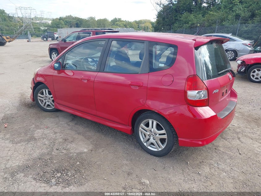 JHMGD38627S027565 2007 HONDA FIT photo no. 3