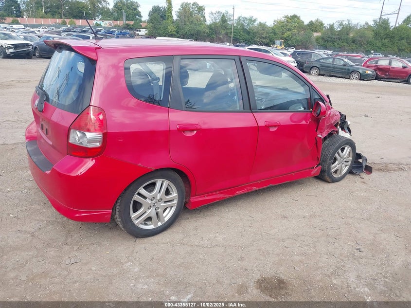 JHMGD38627S027565 2007 HONDA FIT photo no. 4