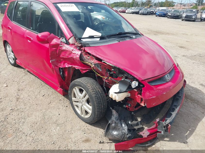 2007 Honda Fit Sport VIN: JHMGD38627S027565 Lot: 43355127