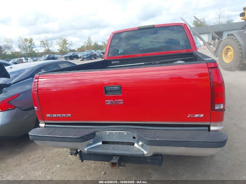 1998 GMC Sierra 1500 Sl Wideside VIN: 2GTEK19RXW1539777 Lot: 43355170