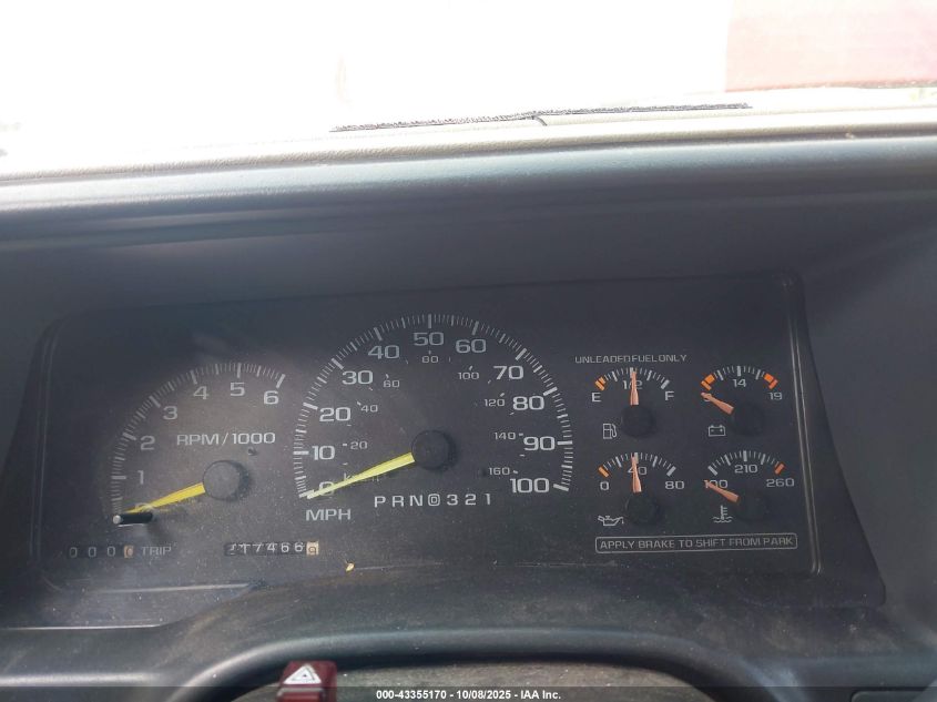 1998 GMC Sierra 1500 Sl Wideside VIN: 2GTEK19RXW1539777 Lot: 43355170