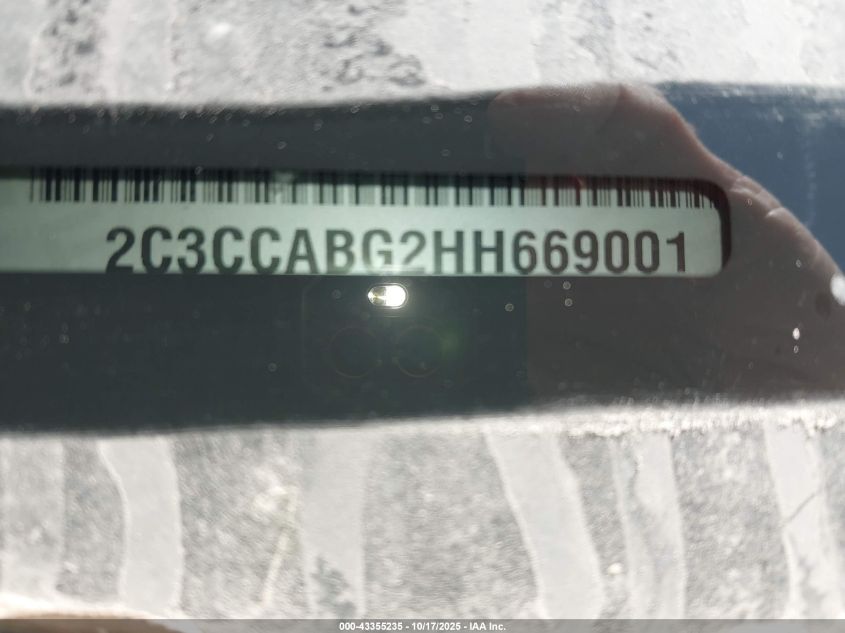 2017 Chrysler 300 300S Alloy Edition VIN: 2C3CCABG2HH669001 Lot: 43355235