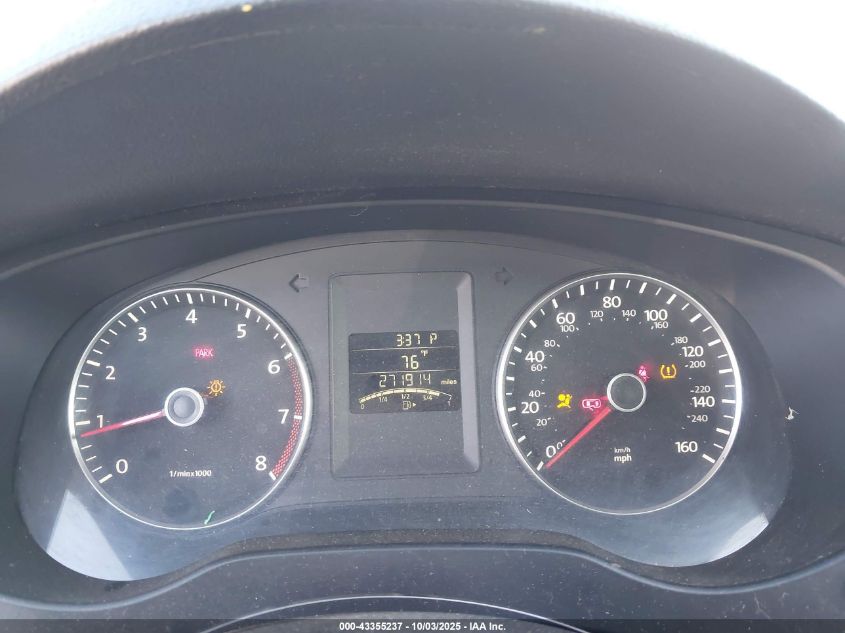 2012 Volkswagen Jetta 2.5L Se VIN: 3VWDX7AJ9CM368575 Lot: 43355237