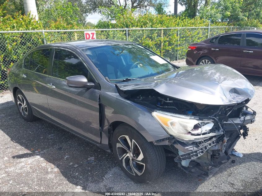 2016 Honda Accord Lx VIN: 1HGCR2F31GA091205 Lot: 43355243