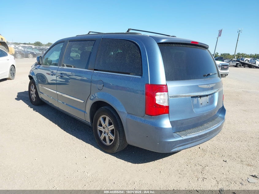 Vin: 2c4rc1bg9cr135325, lot: 43849971, chrysler town & country touring 20123