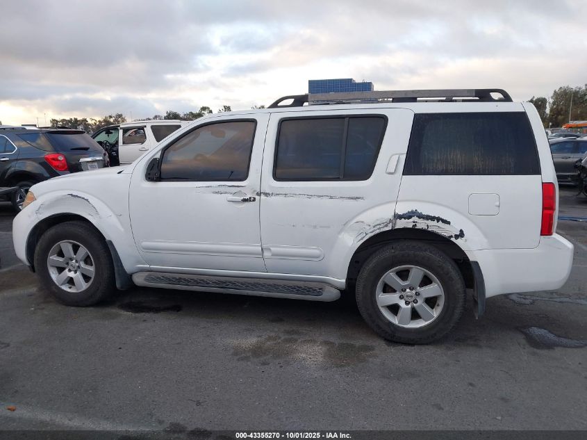 2008 Nissan Pathfinder Se VIN: 5N1AR18U28C665043 Lot: 43355270