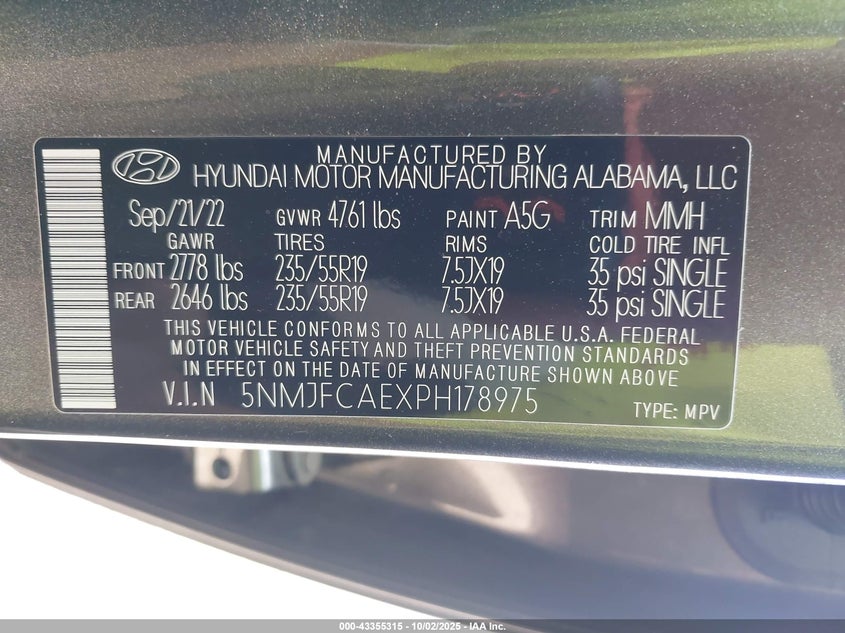 2023 HYUNDAI TUCSON SEL - 5NMJFCAEXPH178975