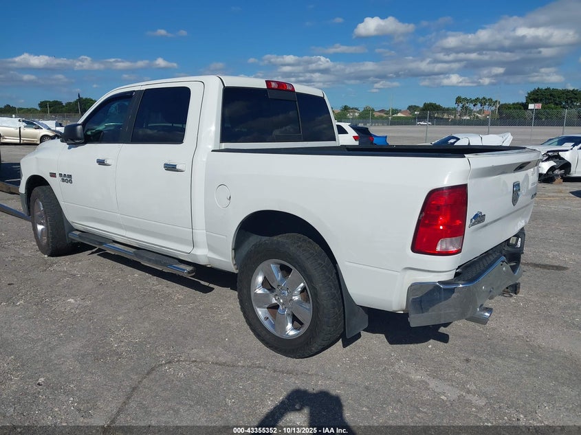 Vin: 3c6rr7lt3gg215185, lot: 43850073, ram 1500 big horn 20163