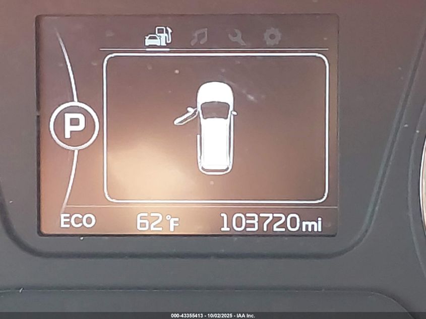 2016 Kia Sorento 2.4L Lx VIN: 5XYPGDA37GG049680 Lot: 43355413