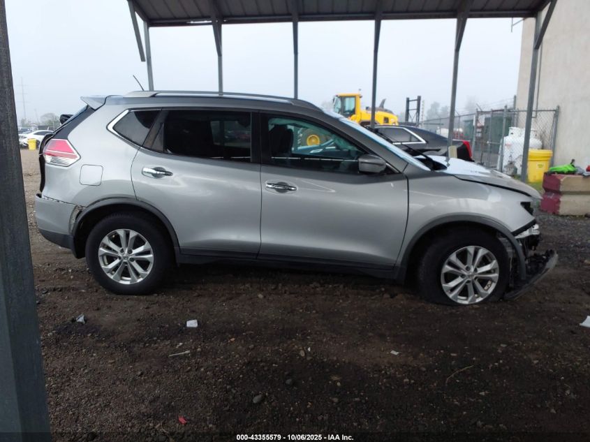 2016 Nissan Rogue Sv VIN: KNMAT2MVXGP641736 Lot: 43355579