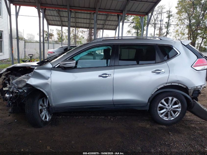 2016 Nissan Rogue Sv VIN: KNMAT2MVXGP641736 Lot: 43355579