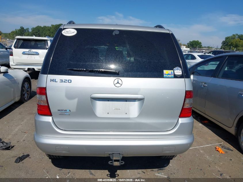 2000 Mercedes-Benz Ml 320 VIN: 4JGAB54E5YA147305 Lot: 43355625